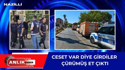 Nazilli’nin Karaçay Mahallesi’nde bulunan bir apartmanda yayılan kötü koku, mahalle