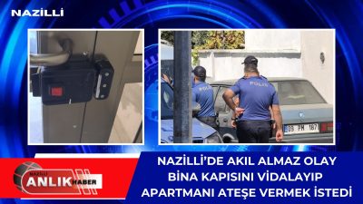 Nazilli’nin Kurtuluş Mahallesi’nde yaşayan apartman sakinleri, bir komşuları tarafından sürekli