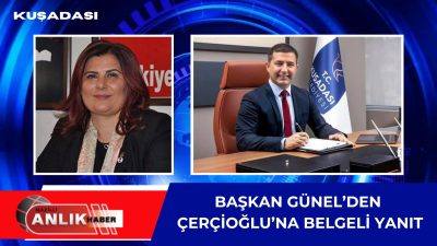 Kuşadası Belediye Başkanı Ömer Günel, Aydın Büyükşehir Belediyesi’nin hizmet binasından