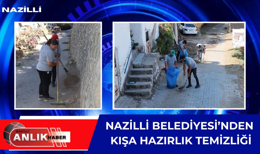 Nazilli Belediyesi Park ve Bahçeler ile Temizlik İşleri Müdürlüğü ekipleri