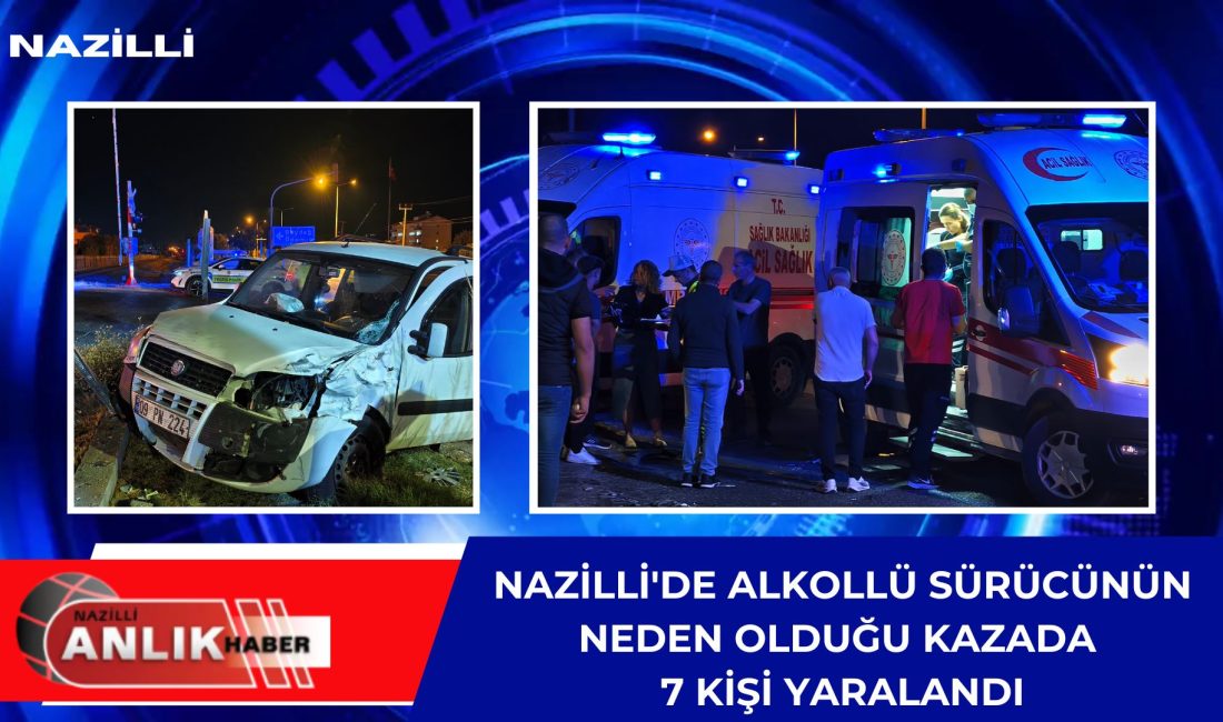 Nazilli’de, jandarma kavşağında meydana gelen trafik kazasında alkollü olduğu belirlenen