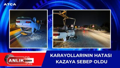 Bugün akşam saatlerinde Aydın’ın Atça ilçesi devlet karayolu üzerinde, yol