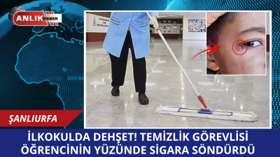 Şanlıurfa’nın Harran ilçesinde yer alan bir okulda, temizlik görevlisi Zehra