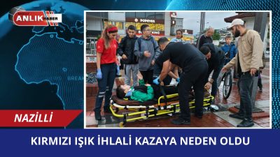 Nazilli Belediye Meydanı’nda bugün, okul çıkışı dikkatsizce yola çıkan bir