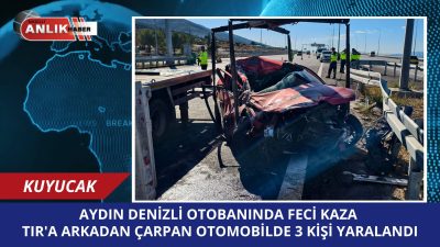 Denizli-Aydın Otoyolu’nun Kuyucak gişeleri kavşağında bugün gündüz saatlerinde trafik kazası
