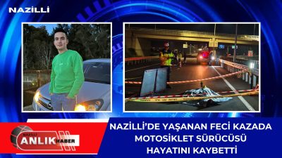 Aydın’ın Nazilli ilçesinde, gece saatlerinde Bozdoğan yolu üzeri otoban girişinde