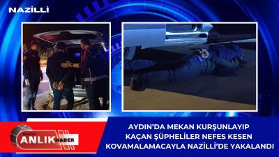 Aydın’da gece saatlerinde bir mekânı kurşunladıktan sonra kaçan iki şüpheli,