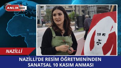 Cumhuriyet Meydanı’nda Atatürk Portresi Büyük Beğeni Topladı NAZİLLİ – Aydın’ın