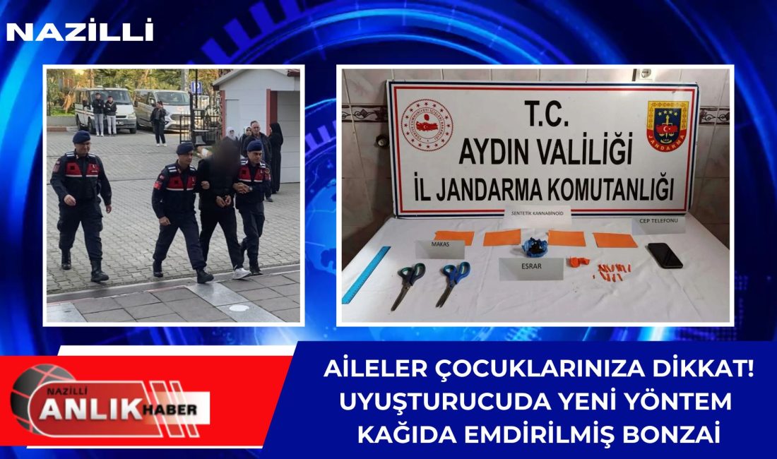 NAZİLLİ – Aydın İl Jandarma Komutanlığı ekipleri, Nazilli’de uyuşturucu ticareti