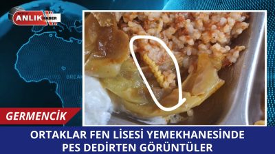 Aydın’ın Germencik ilçesine bağlı Ortaklar Mahallesi’nde bulunan Fen Lisesi yemekhanesinde