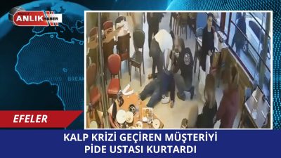 Aydın’ın Efeler ilçesinde bir pide salonunda yemek yediği sırada fenalaşan