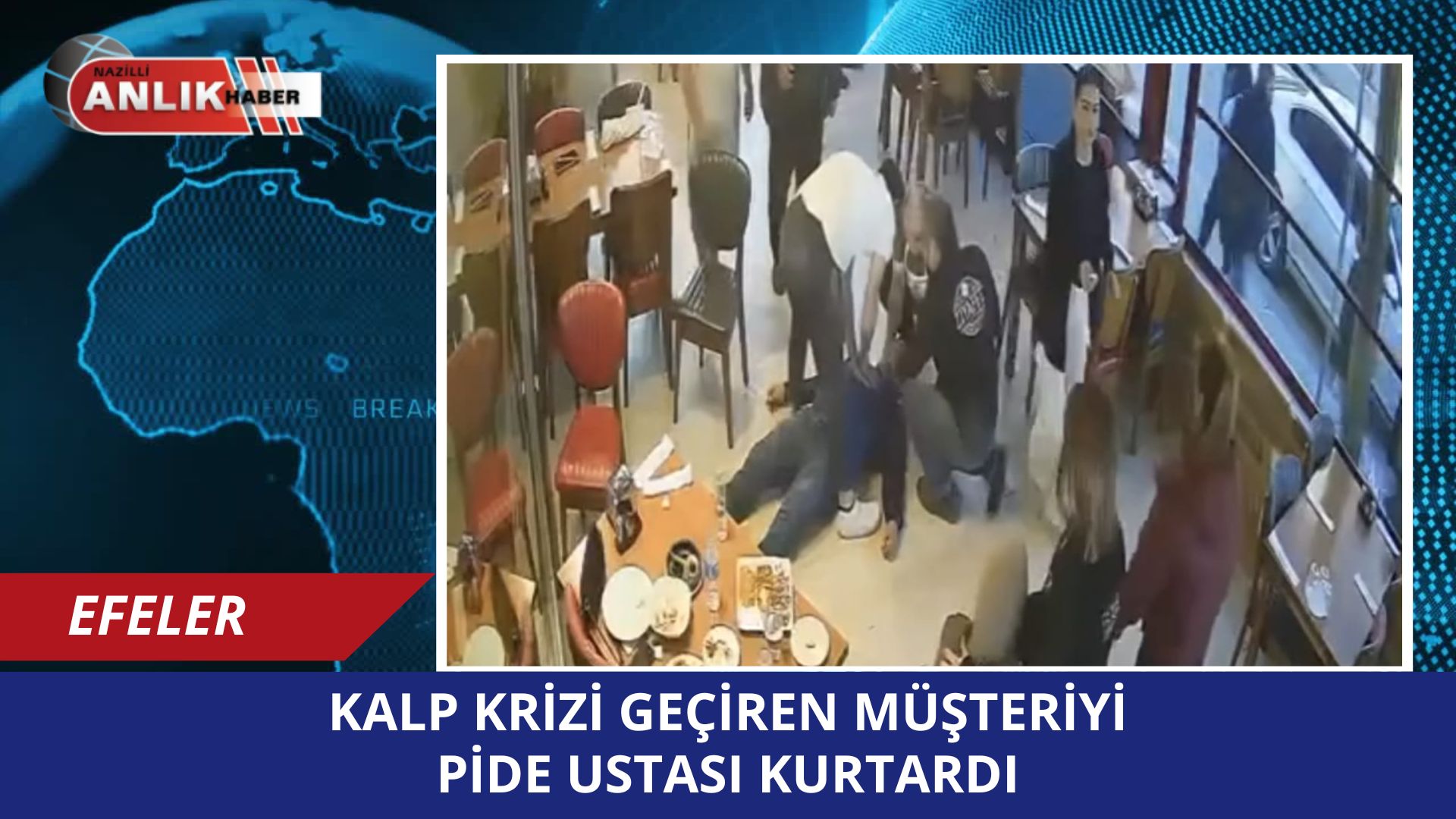 Aydın’ın Efeler ilçesinde bir pide salonunda yemek yediği sırada fenalaşan