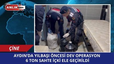 Aydın’ın Çine ilçesinde jandarma ekipleri tarafından düzenlenen operasyonda, yılbaşı öncesi