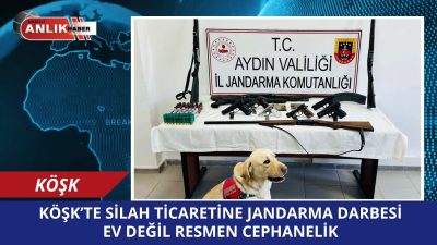 Aydın’ın Köşk ilçesinde jandarma ekiplerince bir eve düzenlenen operasyonda, çok