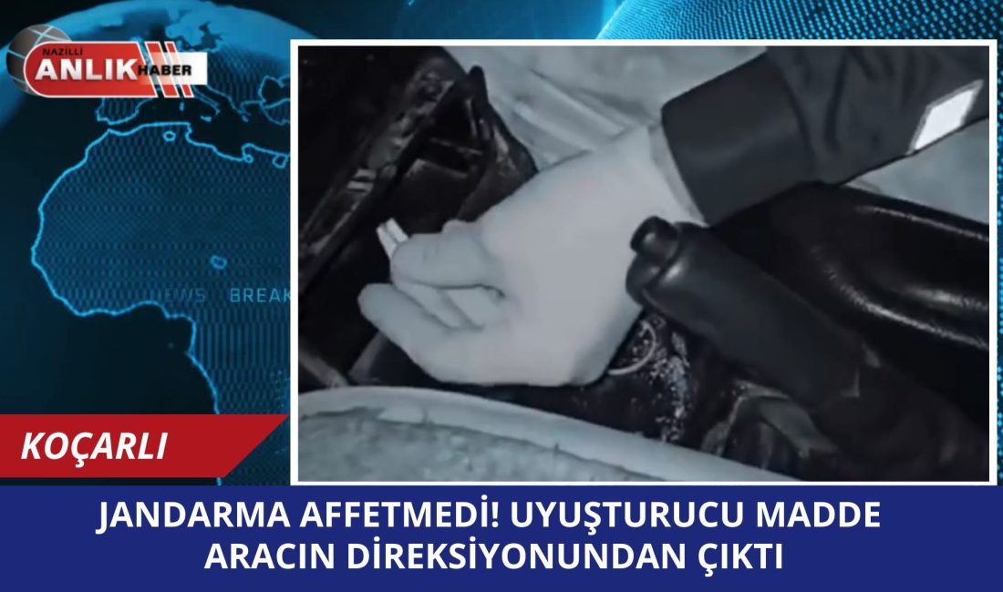 Aydın’ın Koçarlı ilçesinde jandarma ekiplerince durdurulan bir araçta yapılan detaylı