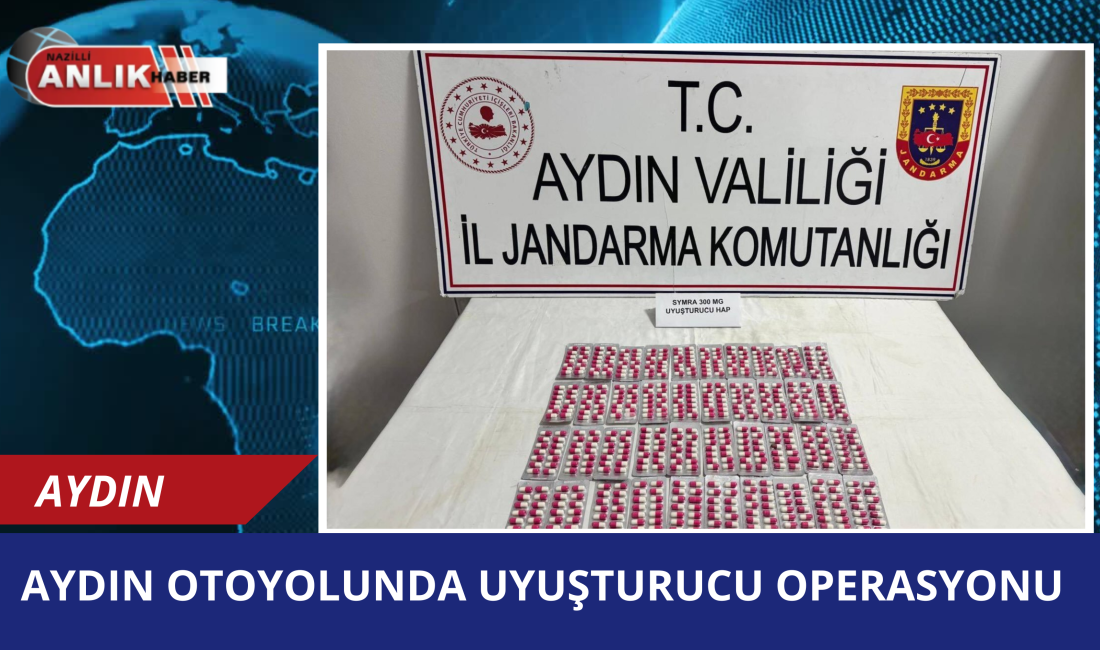 İzmir-Aydın Otoyolu Germencik gişelerinde jandarma ekiplerince durdurulan bir araçta uyuşturucu