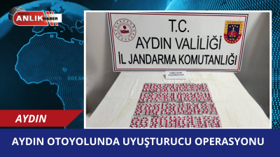 İzmir-Aydın Otoyolu Germencik gişelerinde jandarma ekiplerince durdurulan bir araçta uyuşturucu