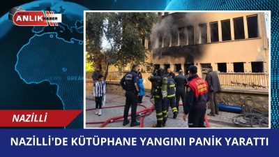 Eski Kütüphane Binasında Yangın Paniği: Kazan Kesimi Sırasında Alev Aldı