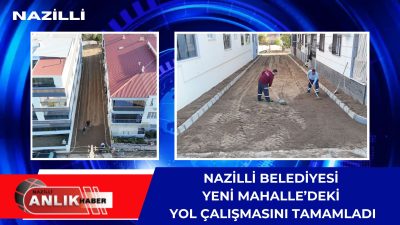 Nazilli Belediyesi Fen İşleri Müdürlüğü ekipleri, kent genelinde yürüttüğü yol