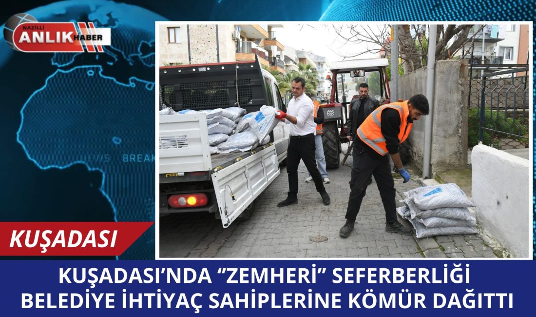 Kuşadası Belediyesi, ülke genelinde etkili olan dondurucu zemheri soğuklarında ihtiyaç