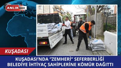 Kuşadası Belediyesi, ülke genelinde etkili olan dondurucu zemheri soğuklarında ihtiyaç