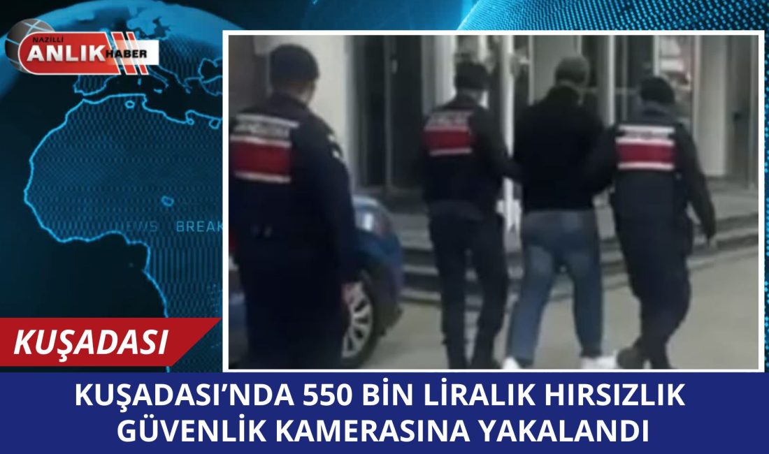 AYDIN / KUŞADASI – Aydın’ın Kuşadası ilçesinde bir evden 550