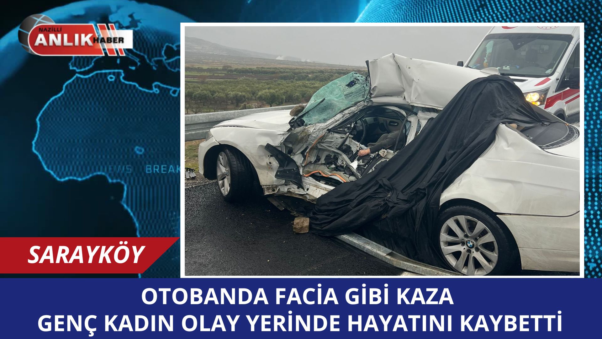 BUHARKENT – Aydın-Denizli otoyolunda yağışlı hava nedeniyle meydana gelen zincirleme