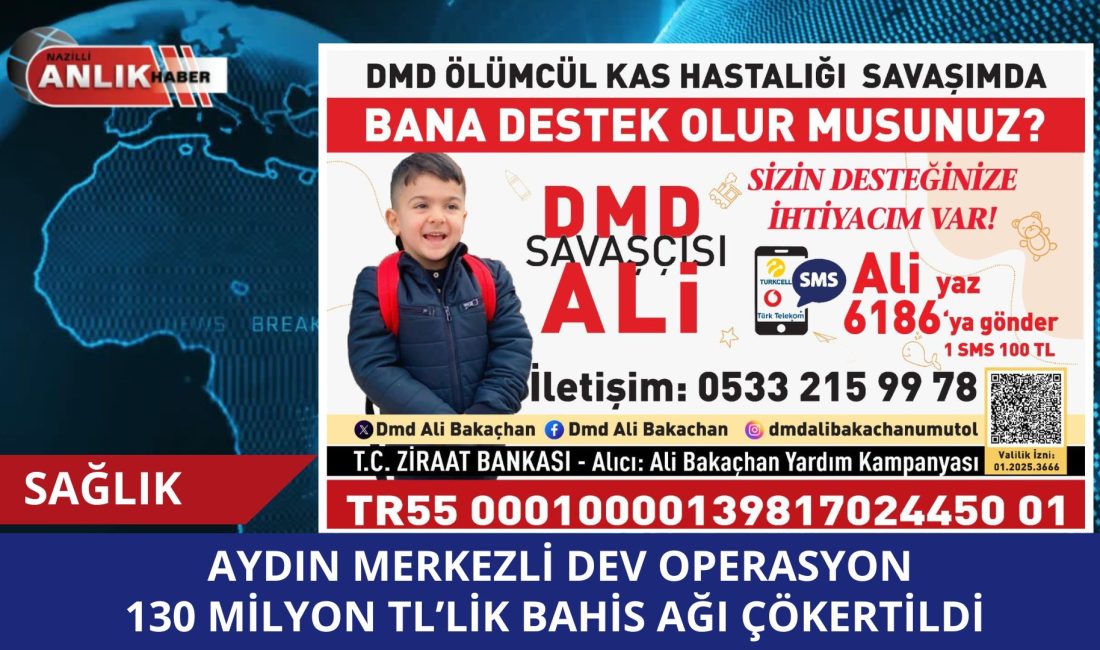 NAZİLLİ – Duchenne Musküler Distrofi (DMD) kas hastalığı ile mücadele