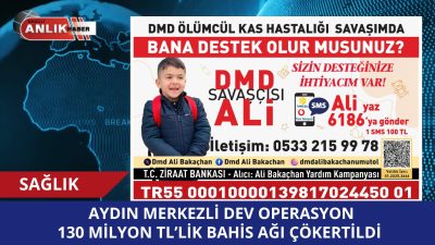 NAZİLLİ – Duchenne Musküler Distrofi (DMD) kas hastalığı ile mücadele