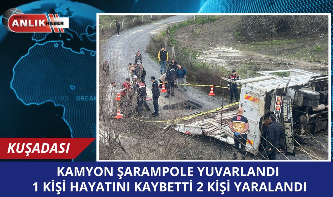 KUŞADASI – Kuşadası-Yeniköy yolunda sabah saatlerinde meydana gelen feci trafik