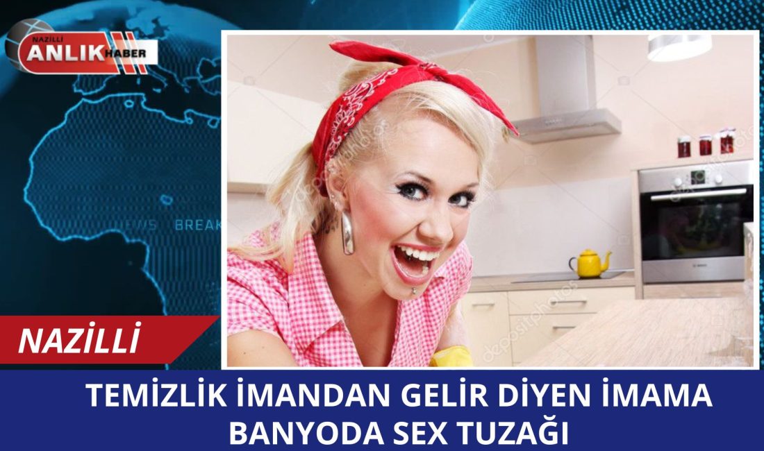 Aydın’ın Nazilli ilçesinde temizlikçi olarak eve giren bir kadın, birlikte