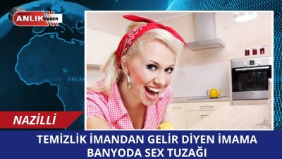 Aydın’ın Nazilli ilçesinde temizlikçi olarak eve giren bir kadın, birlikte