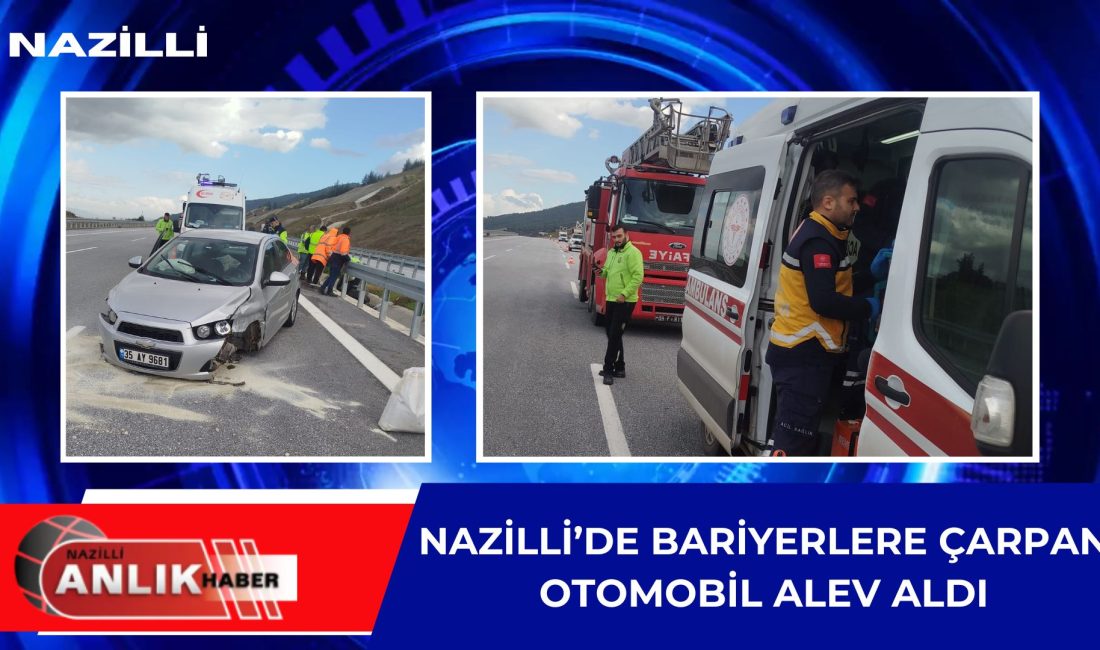 NAZİLLİ – Aydın-Denizli Otoyolu Nazilli mevkiinde meydana gelen trafik kazasında,