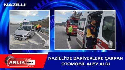 NAZİLLİ – Aydın-Denizli Otoyolu Nazilli mevkiinde meydana gelen trafik kazasında,