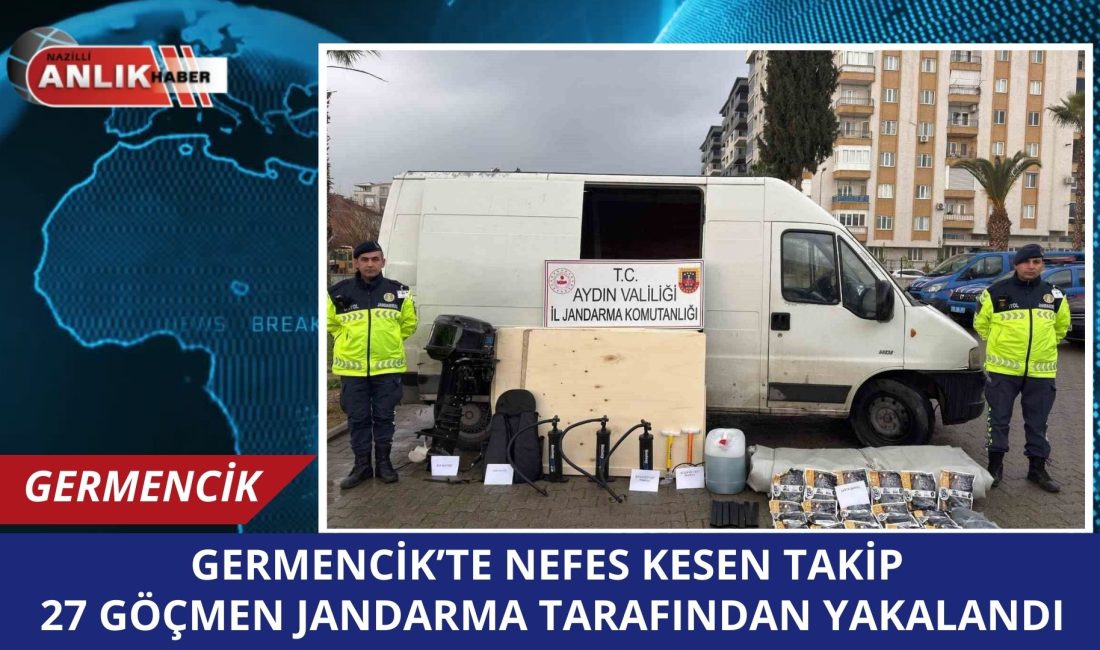 GERMENCİK – Aydın’ın Germencik ilçesinde jandarmanın “dur” ihtarına uymayarak kaçan