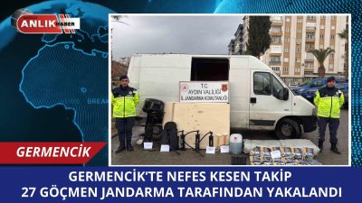 GERMENCİK – Aydın’ın Germencik ilçesinde jandarmanın “dur” ihtarına uymayarak kaçan