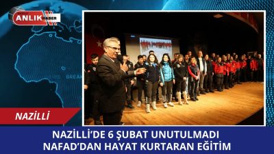 NAZİLLİ – 6 Şubat depremlerinin yıl dönümünde, Nazilli Belediyesi Afet