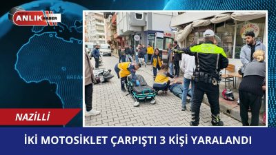NAZİLLİ – Aydın’ın Nazilli ilçesinde iki motosikletin çarpışması sonucu meydana