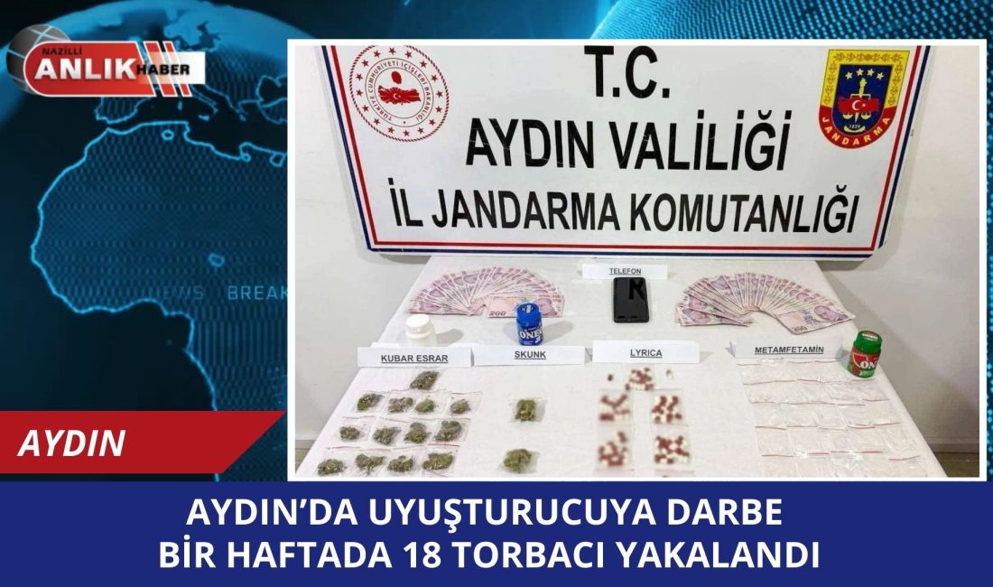 AYDIN – Aydın İl Jandarma Komutanlığı ekipleri, uyuşturucu madde ticareti