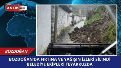 BOZDOĞAN – Aydın genelini etkisi altına alan kuvvetli sağanak yağış