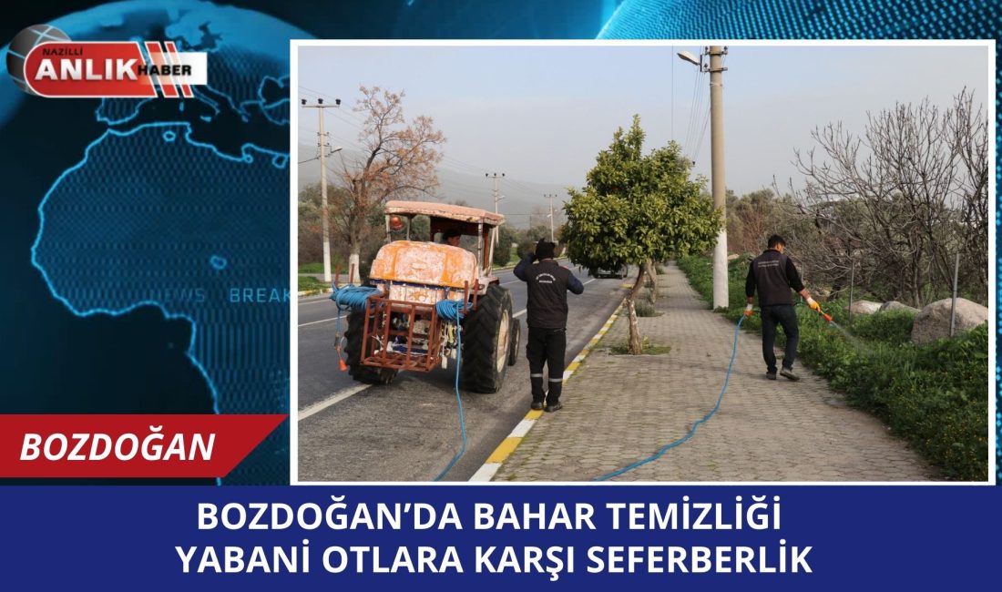 BOZDOĞAN – Bozdoğan Belediyesi, bahar aylarının gelmesiyle birlikte ilçe genelinde