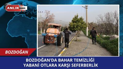 BOZDOĞAN – Bozdoğan Belediyesi, bahar aylarının gelmesiyle birlikte ilçe genelinde
