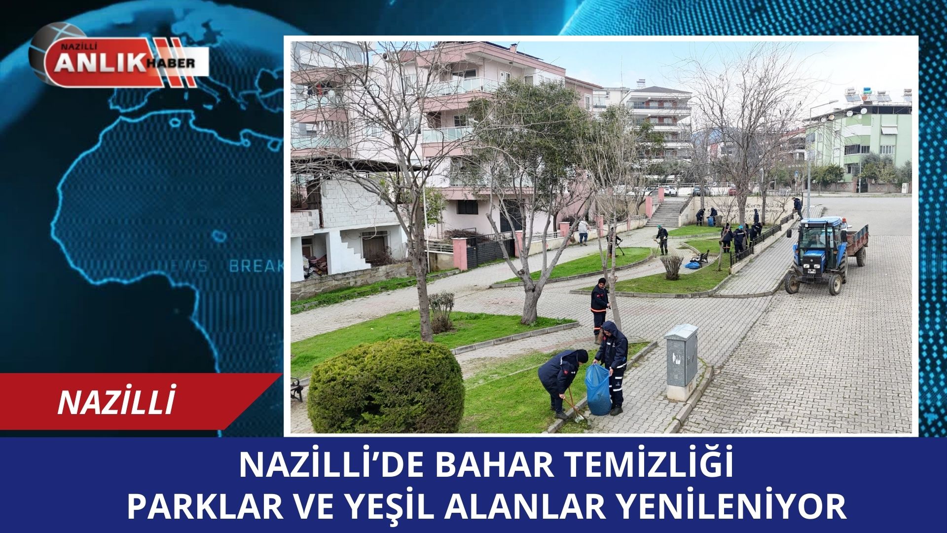 Nazilli Belediyesi, bahar aylarının yaklaşmasıyla birlikte ilçe genelindeki çocuk parkları