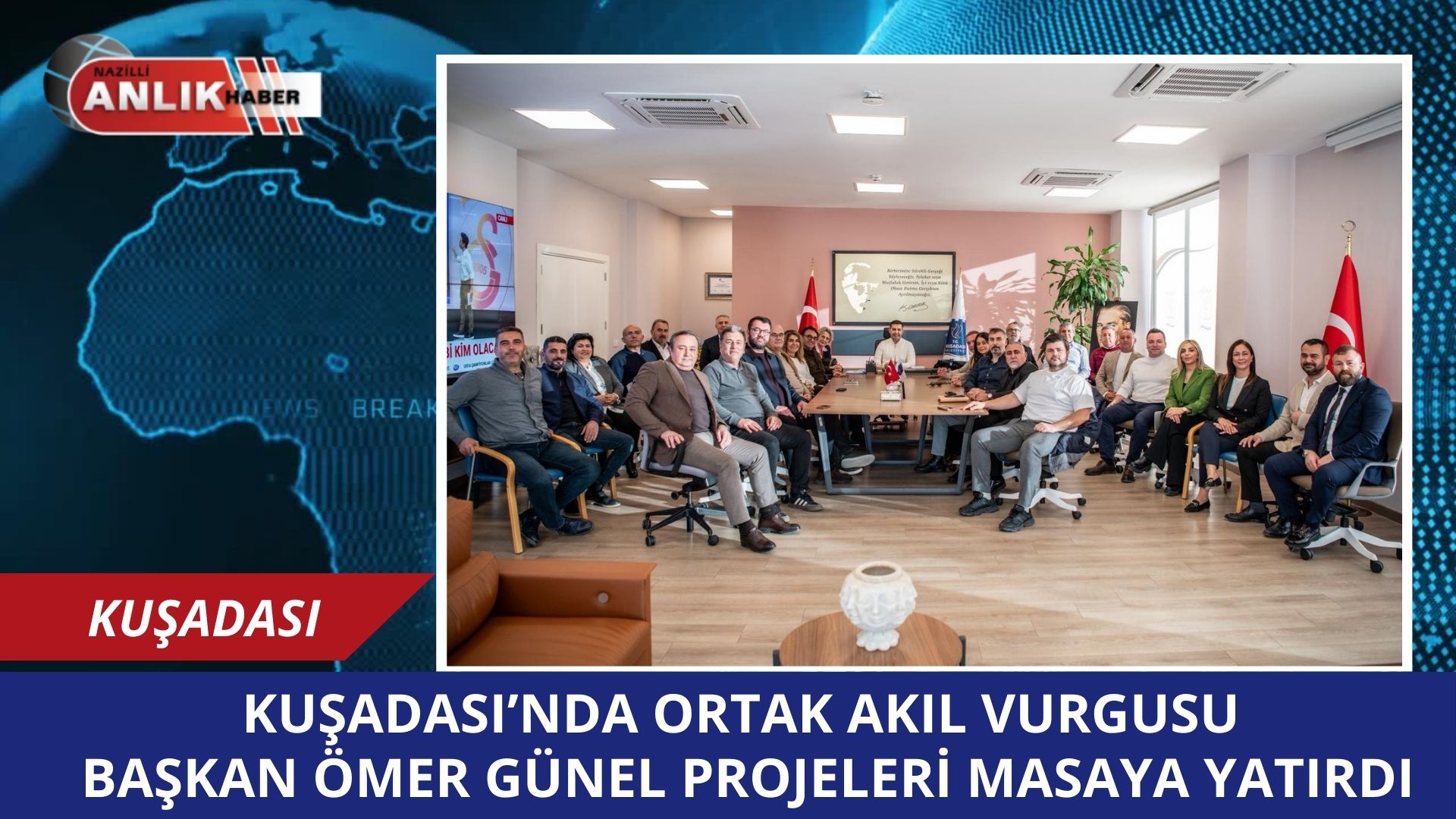 Kuşadası Belediye Başkanı Ömer Günel, iftar programı öncesinde belediye meclis