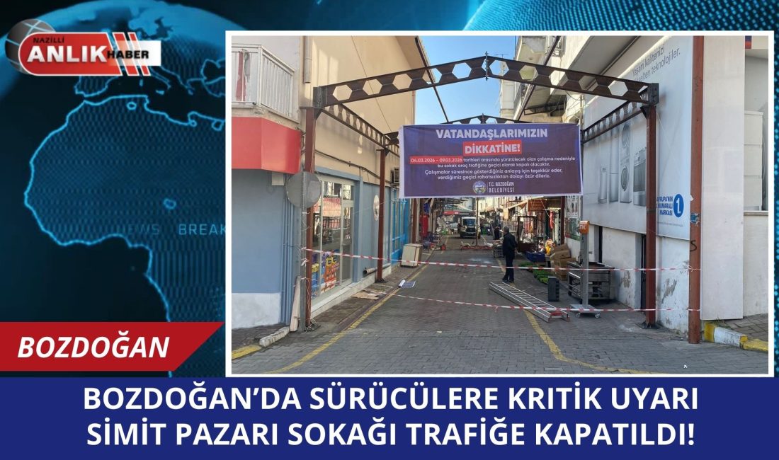 Bozdoğan Belediyesi, halk arasında “Simit Pazarı Sokağı” olarak bilinen bölgede