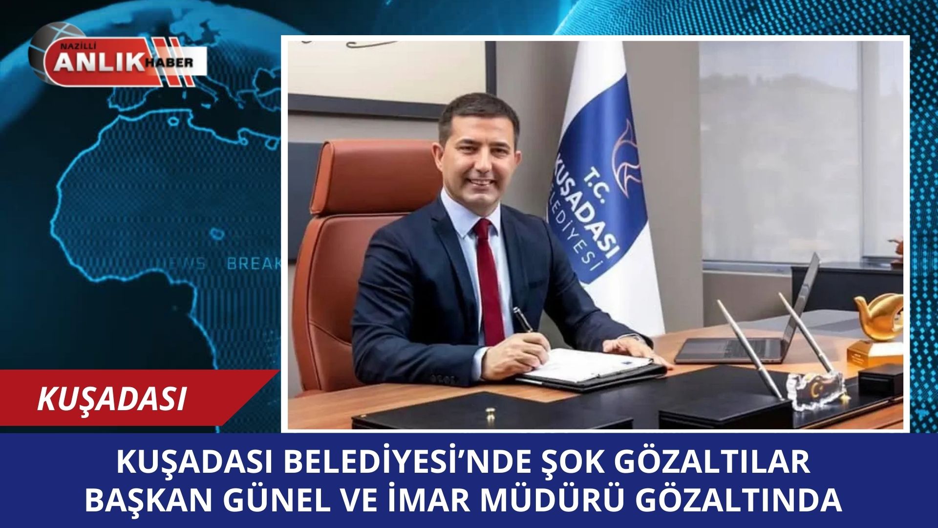 Kuşadası Belediye Başkanı Ömer Günel ve Belediye İmar Müdürü Ahmet