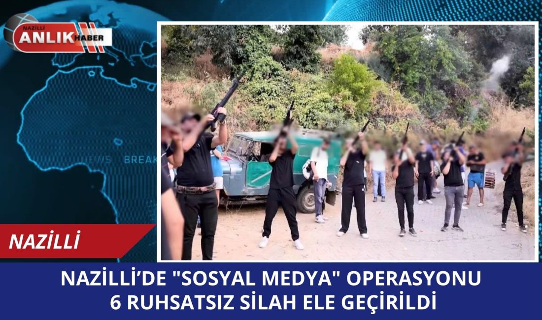 Nazilli’ye bağlı Işıklar Mahallesi’nde sosyal medyada paylaşılan “havaya ateş açma”
