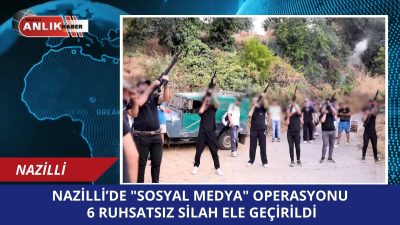 Nazilli’ye bağlı Işıklar Mahallesi’nde sosyal medyada paylaşılan “havaya ateş açma”