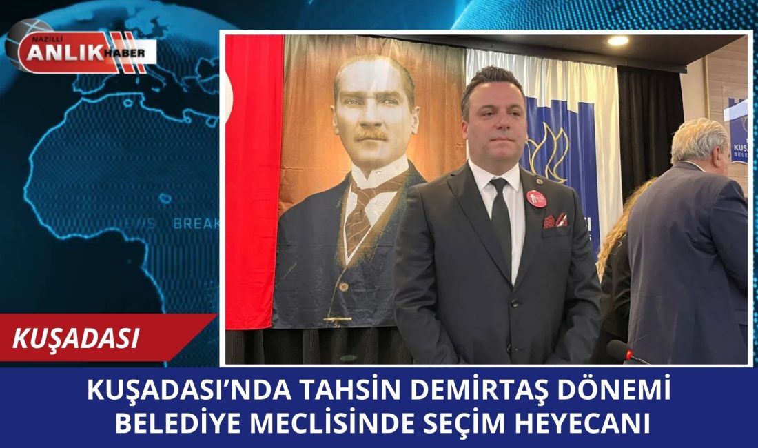Kuşadası Belediye Başkanı Ömer Günel’in görevden uzaklaştırılmasının ardından toplanan belediye