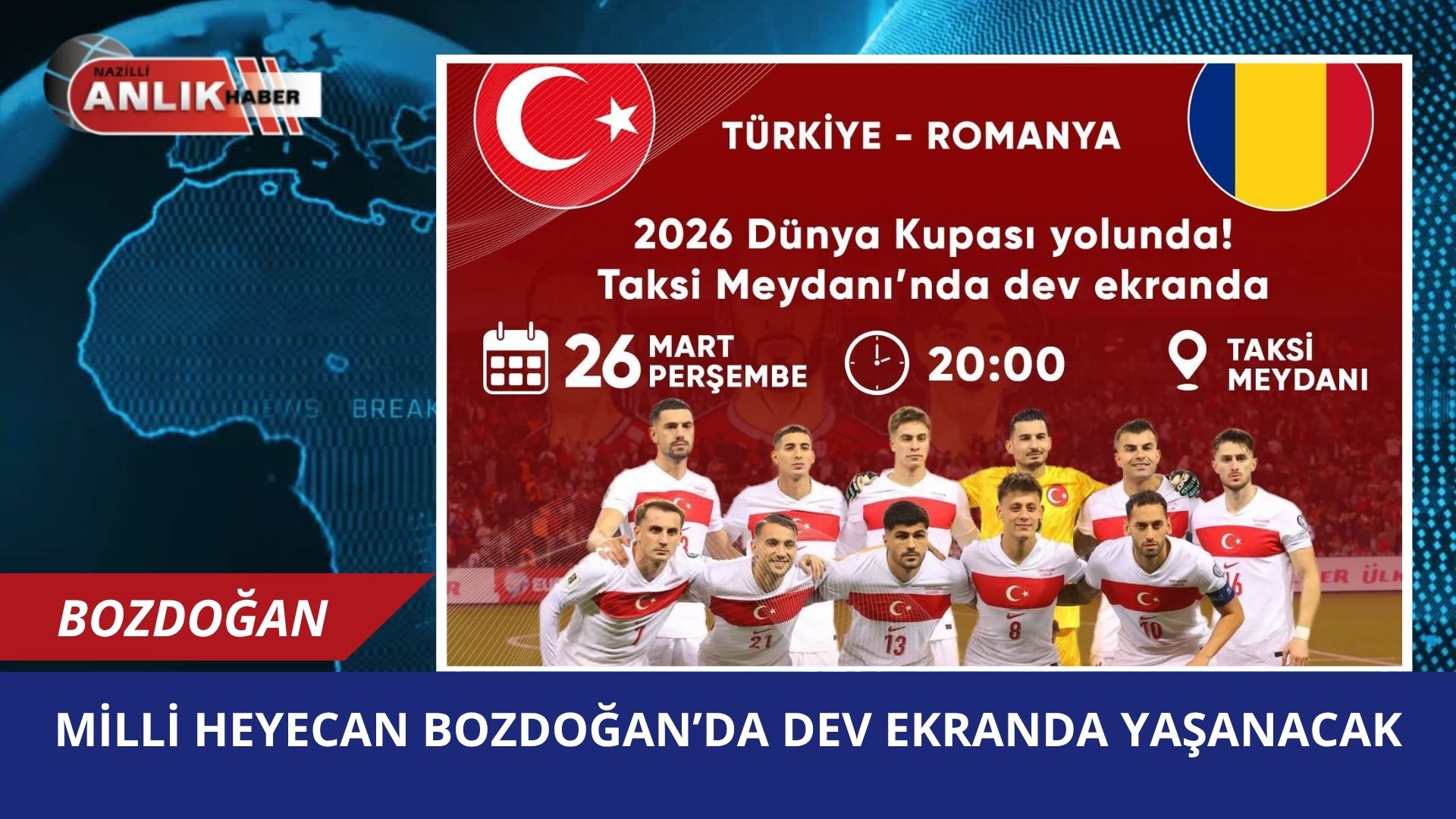 AYDIN – Bozdoğan Belediyesi, A Milli Futbol Takımı’nın Dünya Kupası
